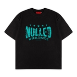 Áo thun đen in chữ NULLED Cyan Grunge Tee N-T3130-N-T00-D