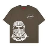 Áo thun nâu in NULLED Ninja Mask Tee N-T3146-N-T00-N
