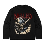 Áo tay dài đen in thiên thần NULLED Fallen Angel Tee N-T3133-HC-T16-D