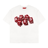 Áo thun trắng in xí ngầu NULLED Lucky Dice Tee N-T3110-N-T00-T