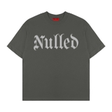Áo thun xám chì in gothic NULLED Gothic Logo Tee N-T3241