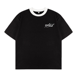 Áo thun đen viền cổ trắng NULLED Signature RingerTee N-T3206-HC-T7-DVT
