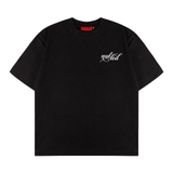Áo thun đen NULLED Signature Script Tee  N-T3206-N-T00-D
