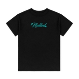 Áo baby tee đen in logo xanh NULLED Cyan Star Tee N-T3228