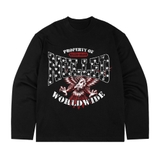 Áo dài tay đen đại bàng NULLED Eagle Worldwide Tee N-T3120-HC-T16-D