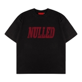 Áo thun đen in chữ NULLED Gothic Logo Tee N-T3139-N-T00-D