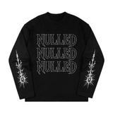 Áo dài tay đen chữ xếp NULLED Metal Logo Longsleeve Tee N-T3189-HC-T16-D