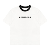 Áo thun trắng viền đen NULLED Minimal Ringer Tee N-T3202-HC-T7-TVD