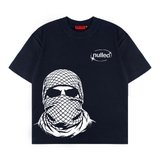 Áo thun xanh navy in NULLED Ninja Mask Tee N-T3146-N-T00-NA