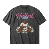 Áo thun đen wash in em bé NULLED Money Baby Tee N-T3119-N-T13-D