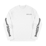 Áo tay dài trắng in xương sườn NULLED Skeleton Grunge Tee N-T3230