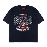 Áo thun xanh navy đại bàng NULLED Eagle Worldwide Tee N-T3120-N-T00-NA