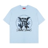 Áo thun xanh biển NULLED Gothic Angel Tee | N-T3108-N-T00-XB