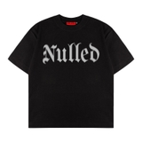 Áo thun đen in gothic NULLED Gothic Logo Tee N-T3241