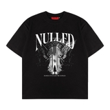 Áo thun đen in cánh thần NULLED Dark Wing Tee | N-T3114-N-T00-D