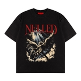 Áo thun đen in thiên thần NULLED Fallen Angel Tee N-T3133-N-T00-D