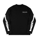 Áo tay dài đen in xương sườn NULLED Skeleton Grunge Tee N-T3229