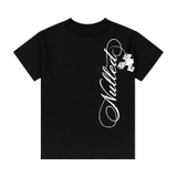 Áo baby tee đen in chữ sườn NULLED Side Calligraphy Tee N-T3233