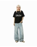 Áo thun boxy đỏ Nulled Grunge Script Tee | N-T382-N-T00-DO