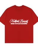 Áo thun boxy đỏ Nulled Grunge Script Tee | N-T382-N-T00-DO