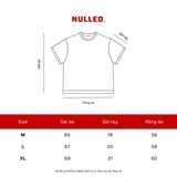 Áo thun in hình ngôi sao NULLED Crimson Cyber Star | N-T384-N-T00-D