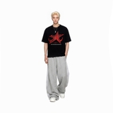 Áo thun in hình ngôi sao NULLED Crimson Cyber Star | N-T384-N-T00-D