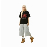 Áo thun in hình ngôi sao NULLED Crimson Cyber Star | N-T384-N-T00-D