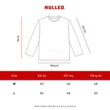 Áo thun kẻ sọc đỏ trắng NULLED Vintage Star Script | N-T380-HC-T17-DO