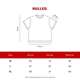 Áo thun in hình NULLED form boxy oversize vải cotton dày dặn màu đen Áo thun ngôi sao | N-T372-N-T00-D