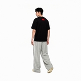 Áo thun in hình NULLED form boxy oversize vải cotton dày dặn màu đen Áo thun ngôi sao | N-T372-N-T00-D
