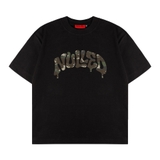 Áo thun in hình NULLED form boxy oversize cotton dày dặn màu đen | N-T349-N-T00-D