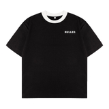 Áo thun đen phối cổ NULLED Tee N-T25-DVT