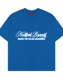 Áo thun xanh coban Nulled Grunge Script Tee | n-T382-N-T00-CB