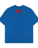 Áo thun xanh coban Nulled Grunge Script Tee | n-T382-N-T00-CB