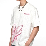 Áo thun xước boxy NULLED Pink Spider Tee | N-T374-HC-KAT1-T