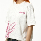 Áo thun xước boxy NULLED Pink Spider Tee | N-T374-HC-KAT1-T