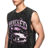 Áo wash tanktop NULLED Supra Drift Purple Tee | N-T384-HC-T14-D