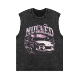 Áo wash tanktop NULLED Supra Drift Purple Tee | N-T384-HC-T14-D