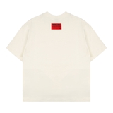 Áo thun kem chữ đỏ NULLED Vietnamese Letter Tee | N-T3106-N-T00-K