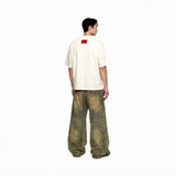 Áo thun trắng chữ đỏ NULLED Vietnamese Letter Tee | N-T3106-N-T00-T