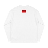 Áo tay dài trắng  NULLED Flame Cross Longsleeve | N-T3170-HC-T16-T