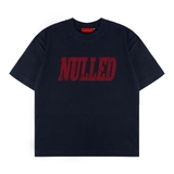 Áo thun xanh đen in chữ NULLED Gothic Logo Tee  N-T3139-N-T00-NA
