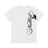 Áo baby tee trắng in chữ sườn NULLED Side Calligraphy Tee N-T3232