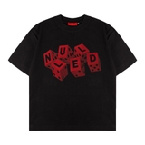 Áo thun đen in xí ngầu NULLED Lucky Dice Tee N-T3110-N-T00-D