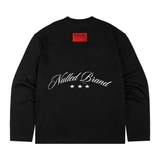 Áo tay dài đen NULLED Back Script Longsleeve  N-T3167-HC-T16-D
