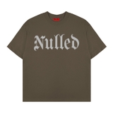 Áo thun nâu in gothic NULLED Gothic Logo Tee N-T3241