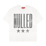 Áo thun trắng in chữ xước NULLED Grunge Star Tee N-T3138-N-T00-T
