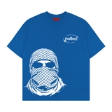 Áo thun xanh coban in NULLED Ninja Mask Tee  N-T3146-N-T00-CB
