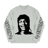 Áo dài tay xám NULLED Smile Portrait Longsleeve N-T3162-HC-T16-X