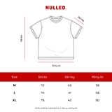 Áo thun nam nữ phối tay NULLED Retro Cracked Oval Tee | N-T396-HC-T6-XD